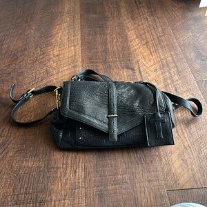 Tory Burch medium satchel in black leather